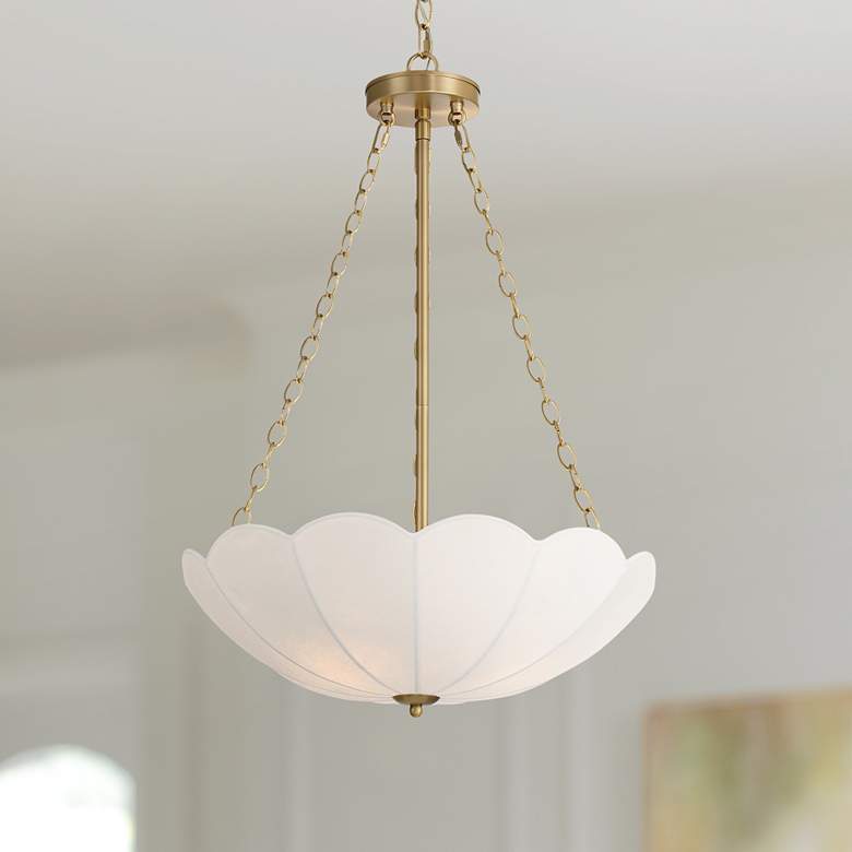Image 1 Possini Euro Amalthea 20" Wide Warm Gold Pendant Light