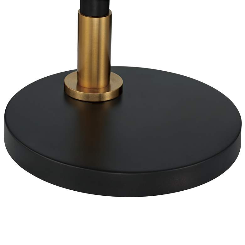 Image 6 Possini Euro Amani 63 1/2" Black Gold Chairside Downbridge Floor Lamp more views