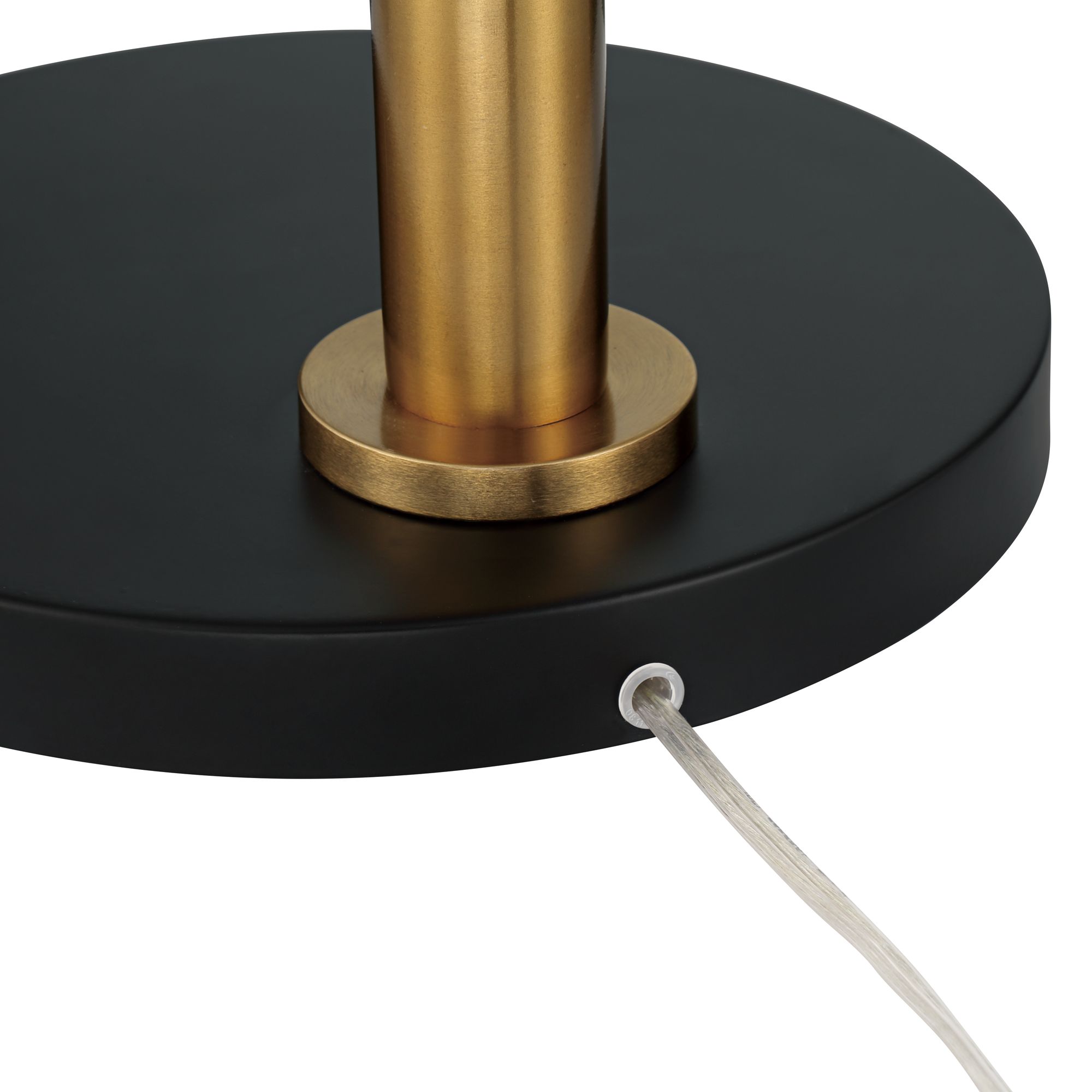 Watch A Video About the Possini Euro Amani Black Gold Chairside Downbridge Floor Lamp
