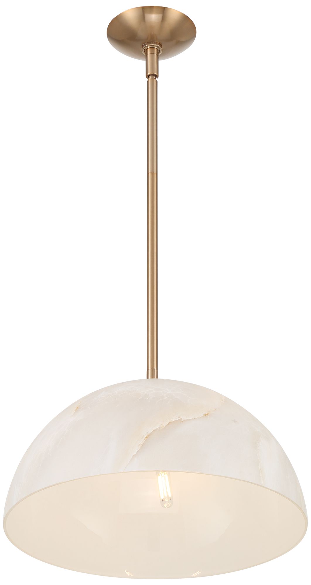 Possini Euro Amaria 15 3/4" Wide Soft Gold Glass 3-Light Pendant Light in scene