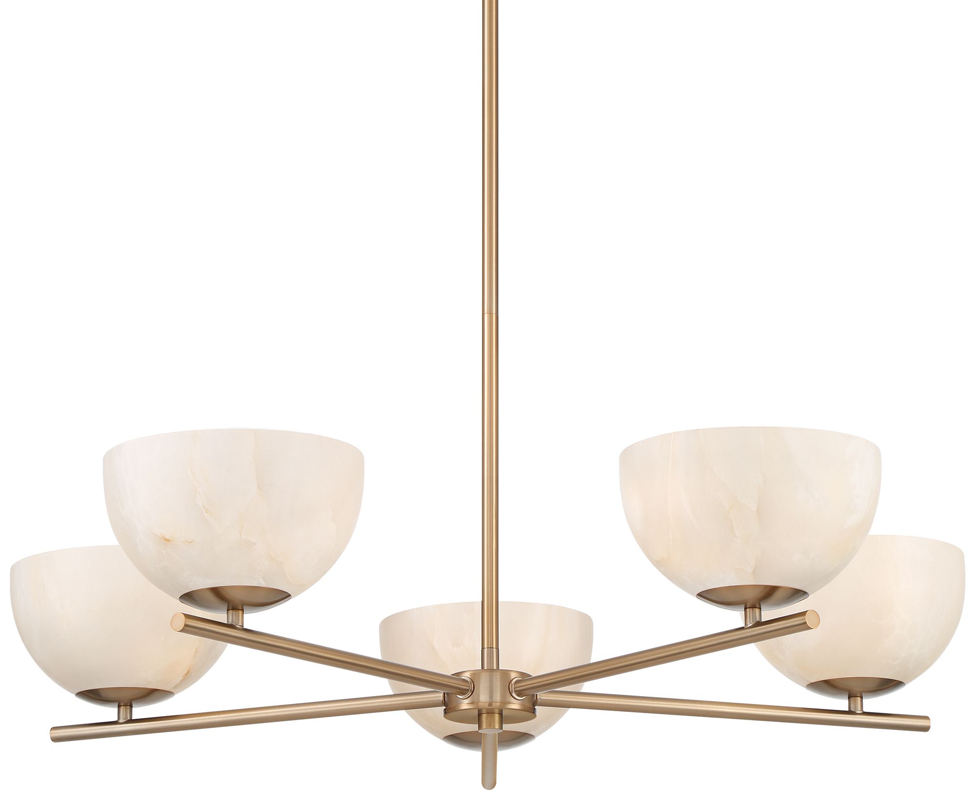 Image 3 Possini Euro Amaria 36" Wide Soft Gold and Glass 5-Light Chandelier