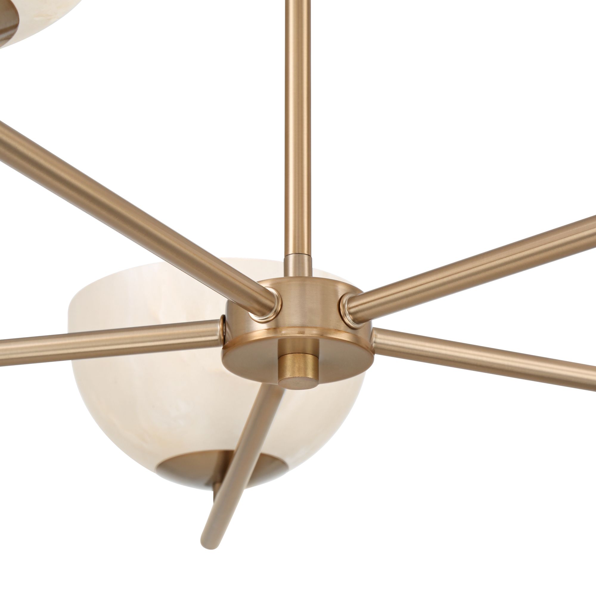 Image 5 Possini Euro Amaria 36" Wide Soft Gold and Glass 5-Light Chandelier more views
