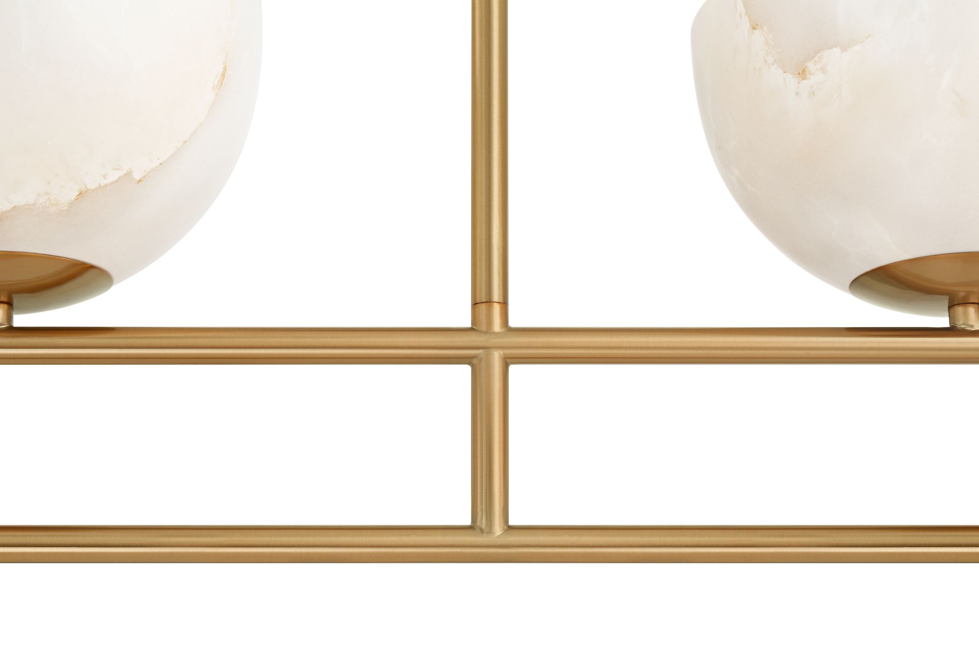 Image 3 Possini Euro Amaria 46" Wide Soft Gold Glass 4-Light Linear Pendant more views