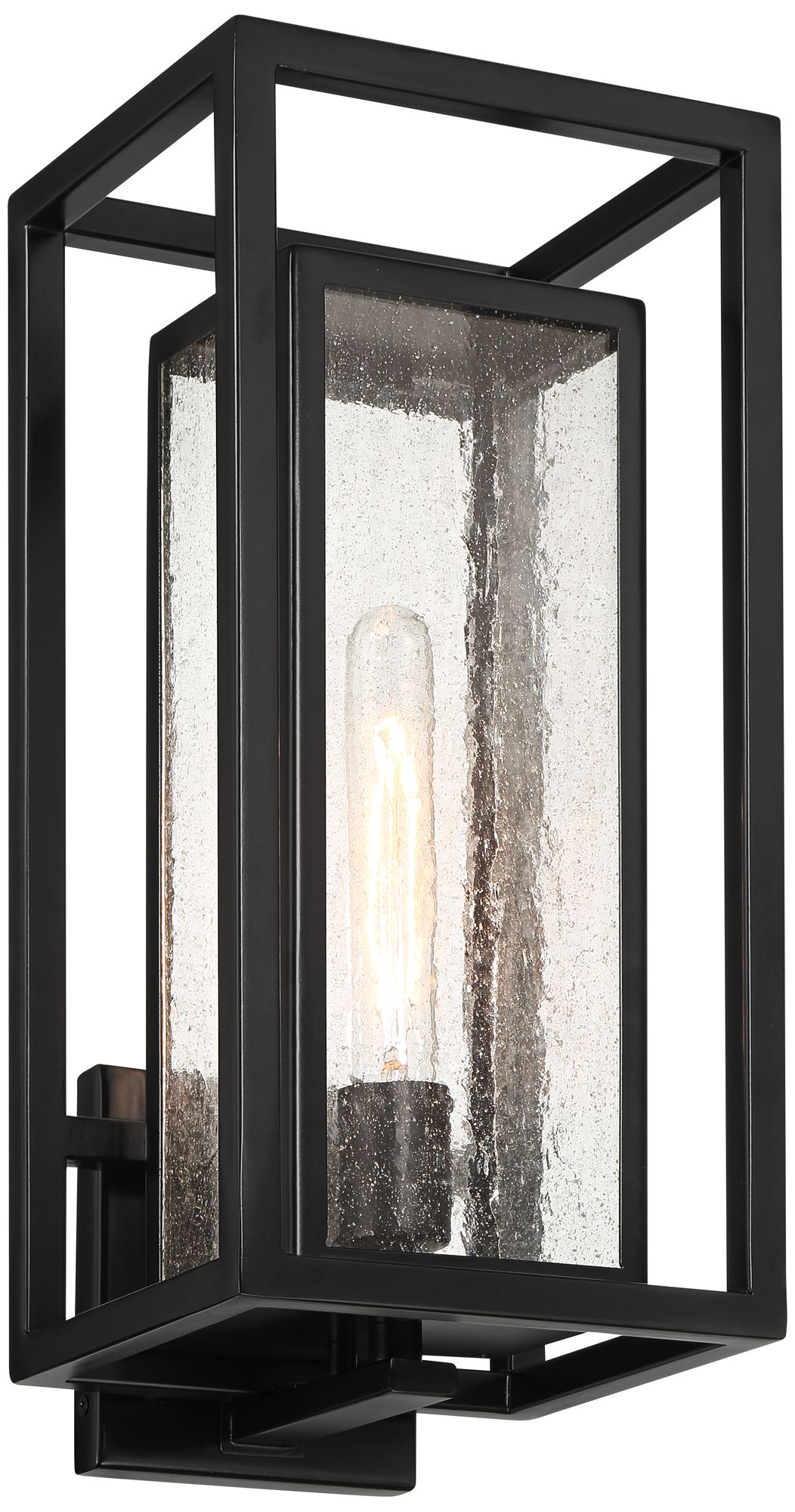 Image 6 Possini Euro Amir 18" High Black Outdoor Wall Light Set of 2 more views