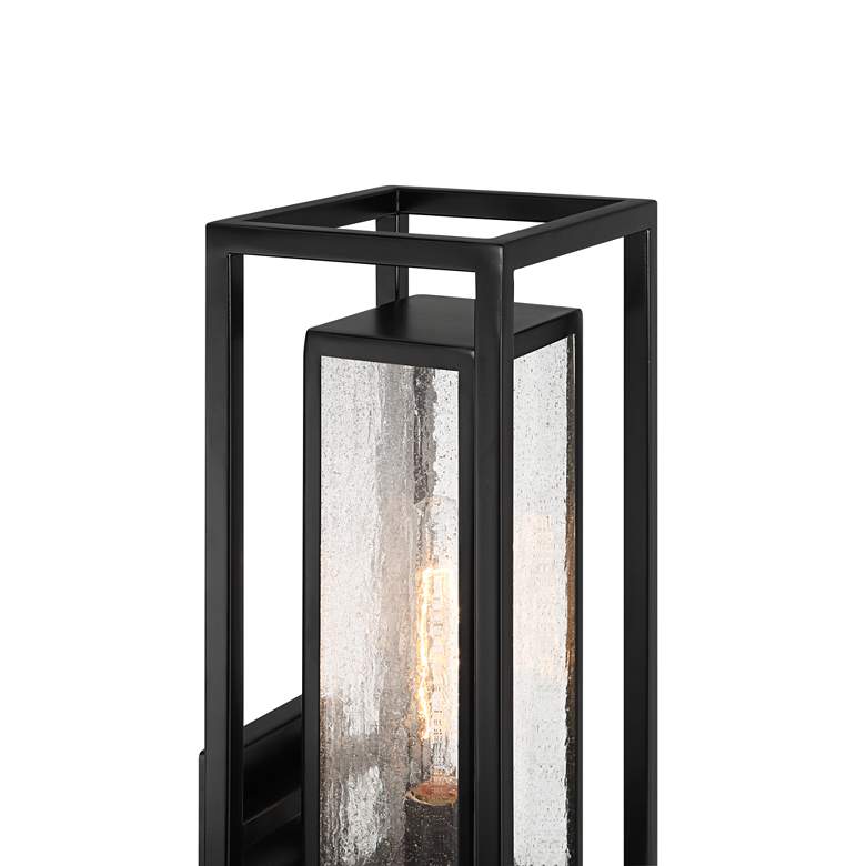 Image 3 Possini Euro Amir 18 inch High Black Outdoor Wall Light more views