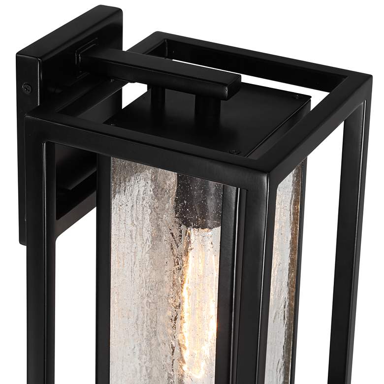 Image 5 Possini Euro Amir 18" High Black Outdoor Wall Light more views