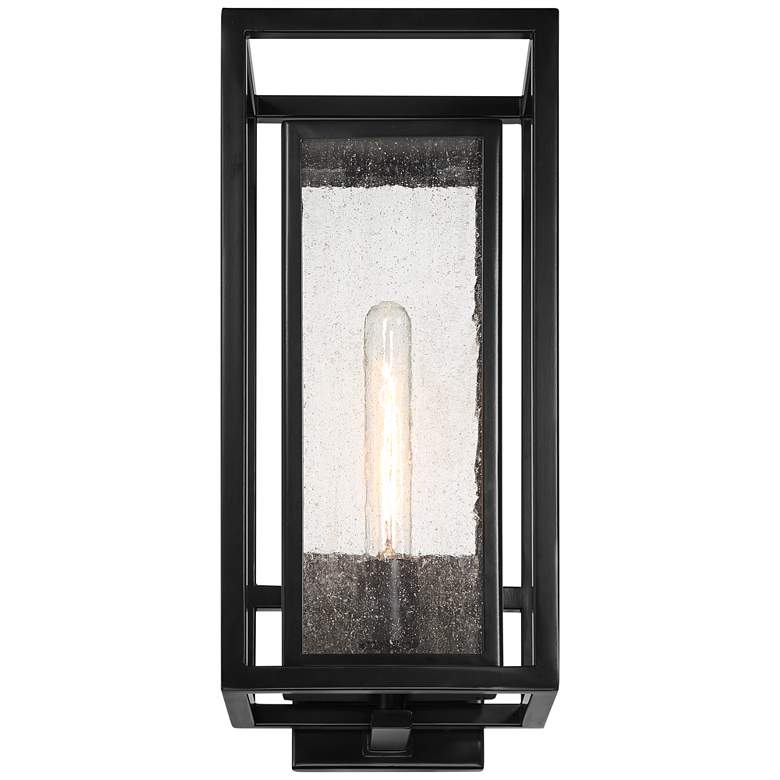 Image 6 Possini Euro Amir 18" High Black Outdoor Wall Light more views