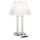 Possini Euro Amity 26" High Desk Lamp with USB Port and Outlet