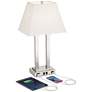 Possini Euro Amity 26" High Desk Lamp with USB Port and Outlet in scene