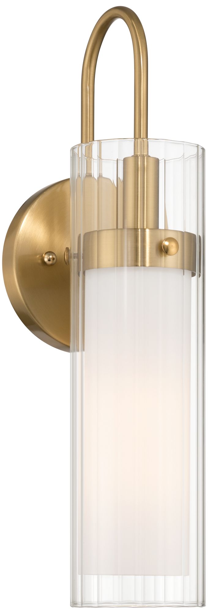 Image 2 Possini Euro Anara 15 1/2" High Soft Gold Modern Wall Sconce