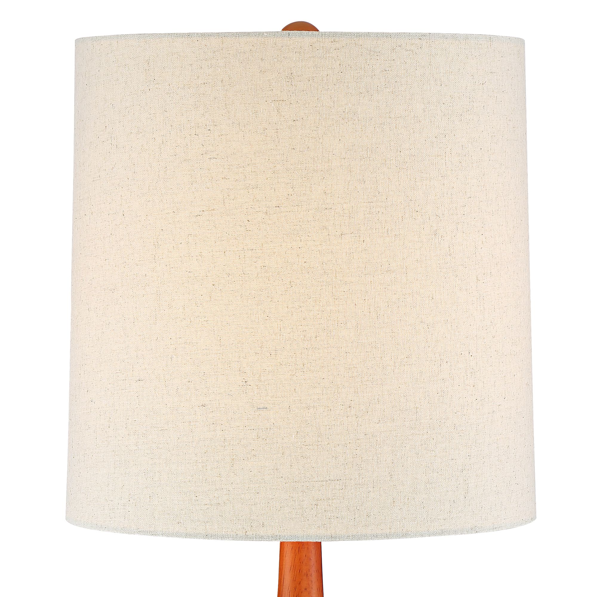 Image 7 Possini Euro Andi 24 1/2" Wood and Ceramic Mid-Century Modern Lamp more views