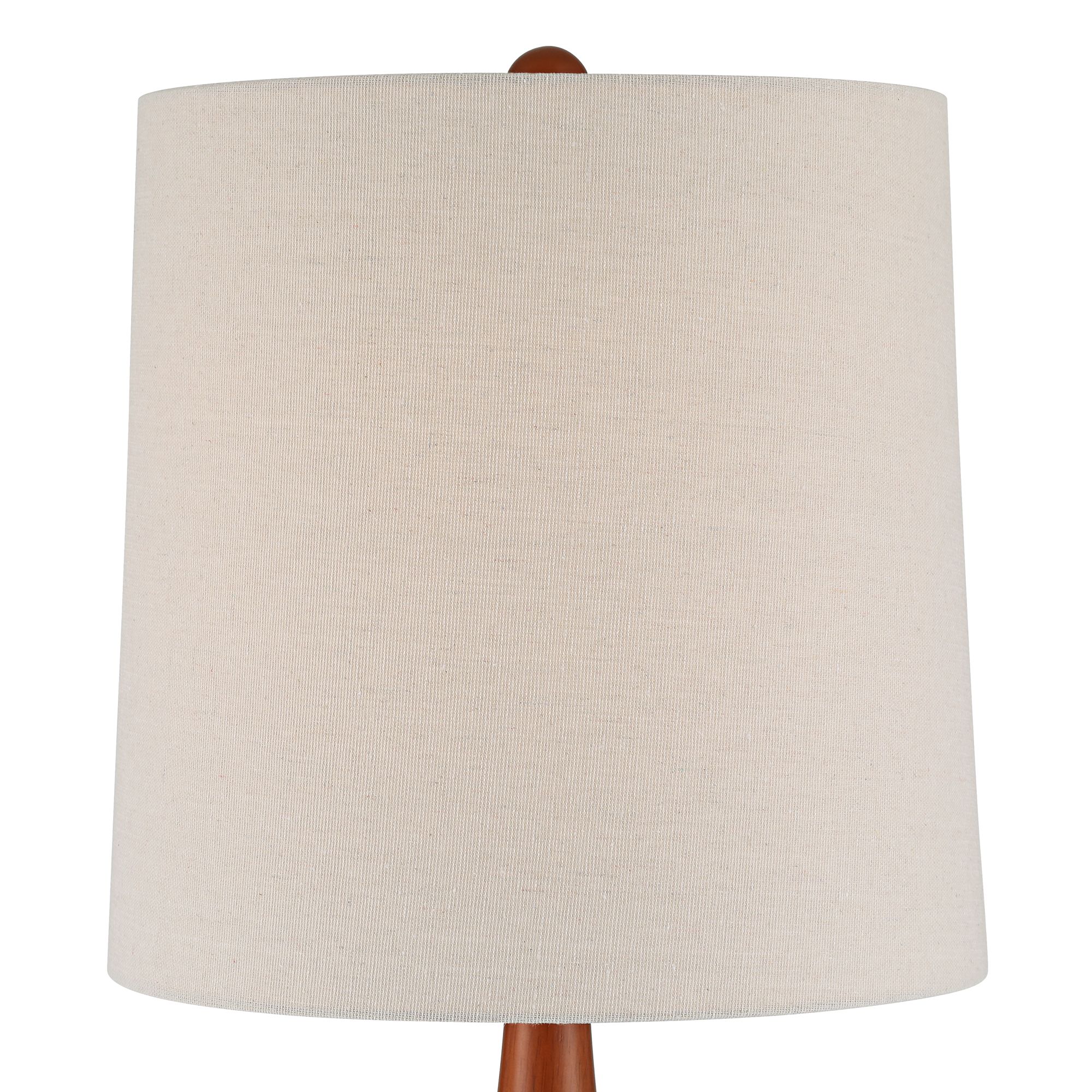 Image 4 Possini Euro Andi 25" Modern Wood and Green Ceramic Table Lamp more views