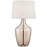 Possini Euro Ania 31" Champagne Glass Table Lamp with Table Top Dimmer