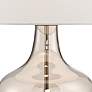Possini Euro Ania 31" Modern Clear Champagne Glass Jar Table Lamp in scene