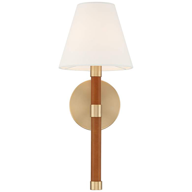 Image 4 Possini Euro Aniline 17 1/2"H Soft Gold Wall Sconce Set of 2 more views
