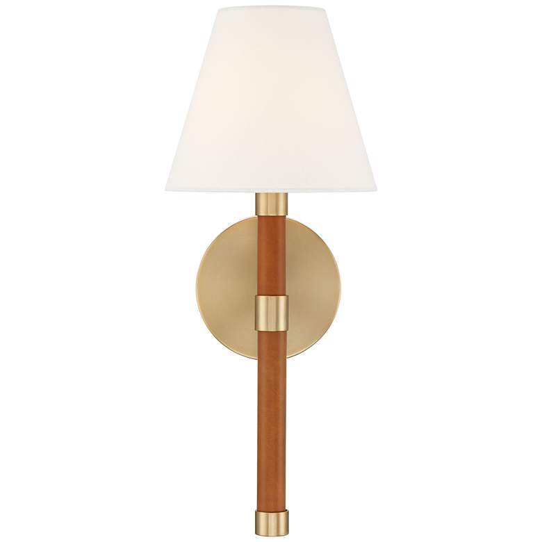 Image 5 Possini Euro Aniline 17 1/2"H Soft Gold Wall Sconce Set of 2 more views