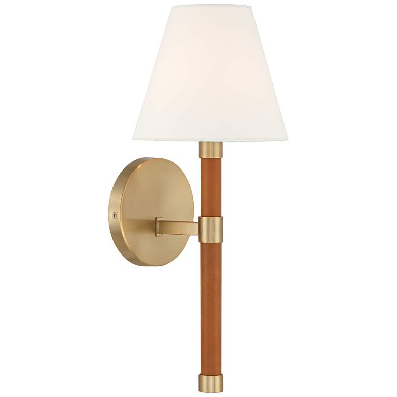 Image 6 Possini Euro Aniline 17 1/2"H Soft Gold Wall Sconce Set of 2 more views
