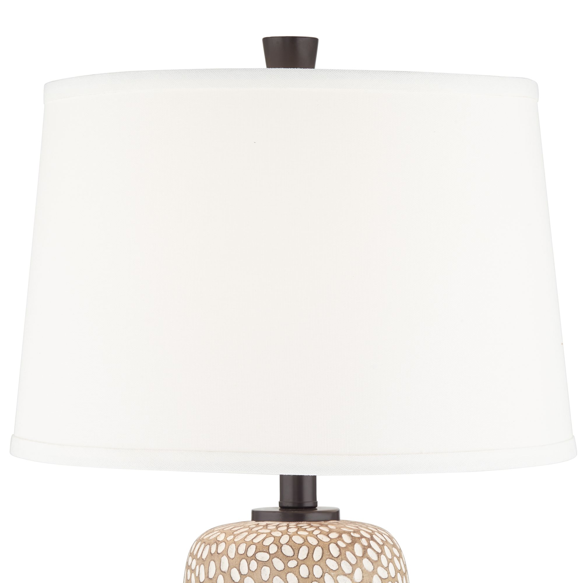 Image 4 Possini Euro Anna 27 1/4" Pebbled Coastal Modern Table Lamps Set of 2 more views