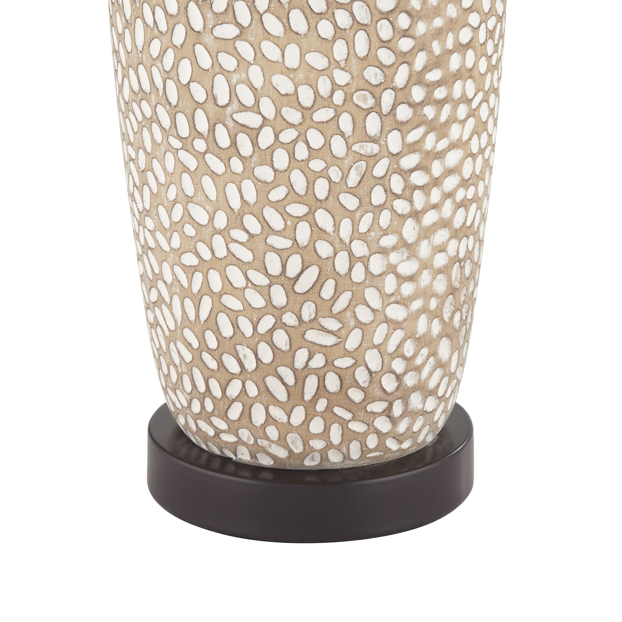 Image 6 Possini Euro Anna 27 1/4" Pebbled Coastal Modern Table Lamps Set of 2 more views