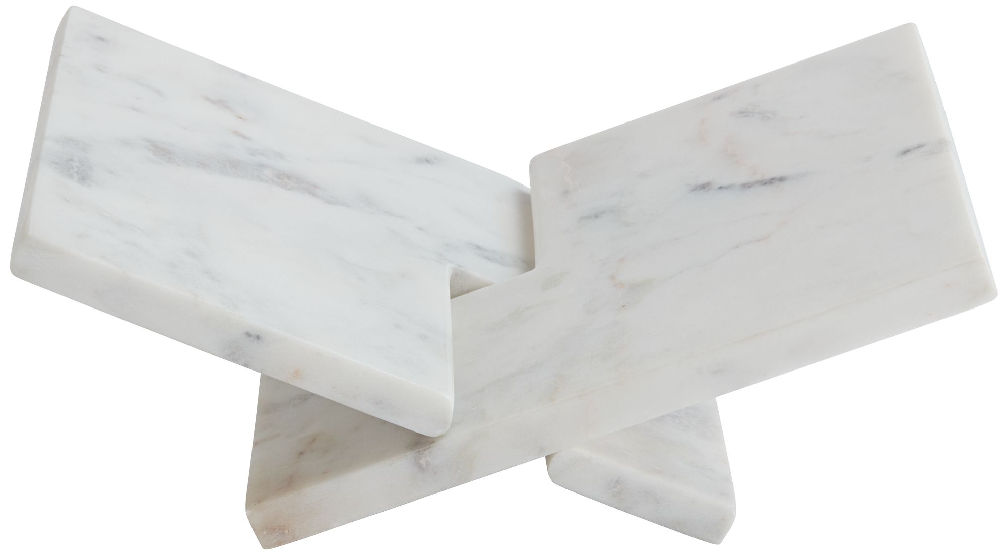 Image 5 Possini Euro Annalin 7 1/2" Wide White Marble Decorative Book Holder more views