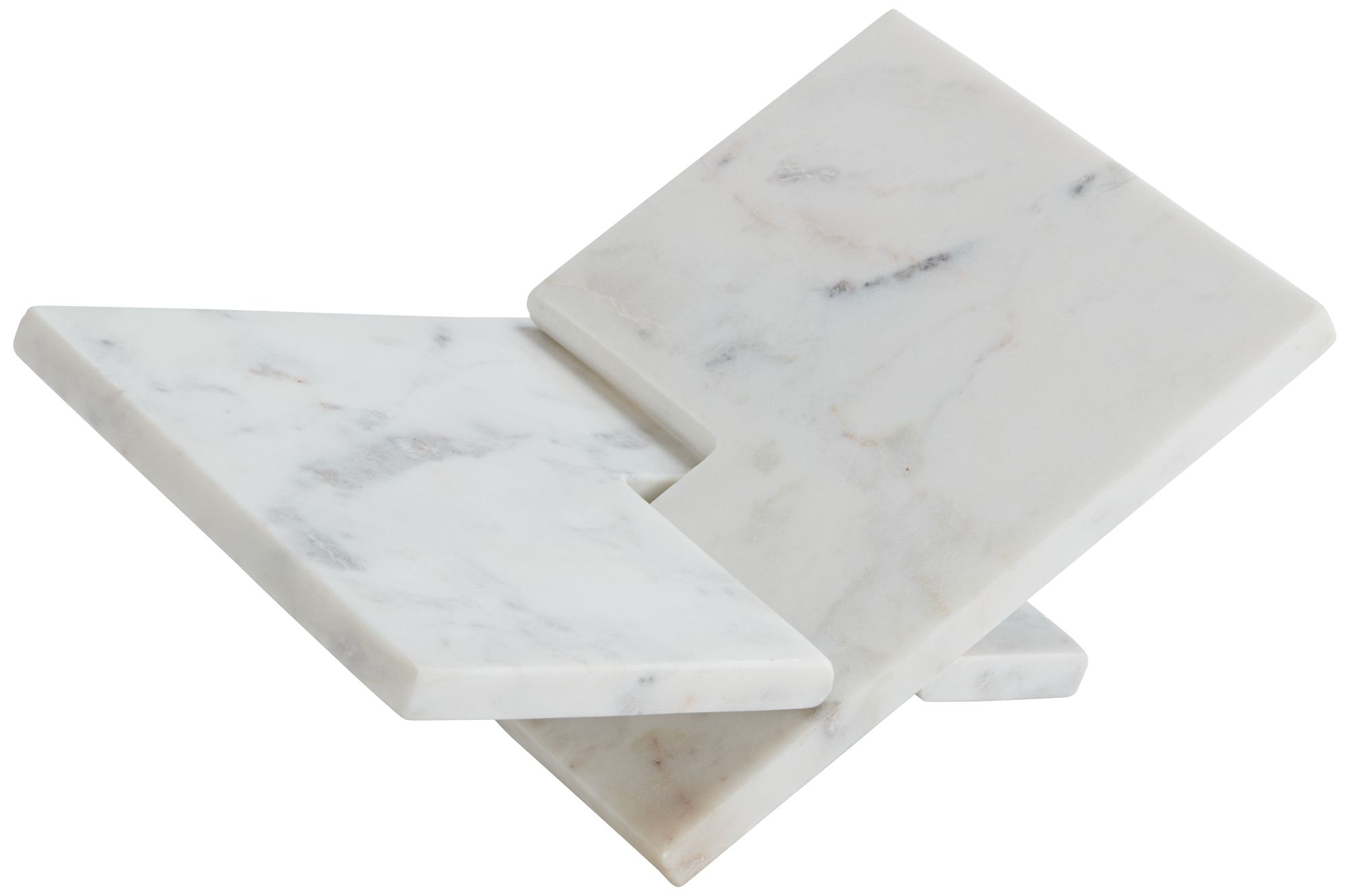 Image 7 Possini Euro Annalin 7 1/2" Wide White Marble Decorative Book Holder more views