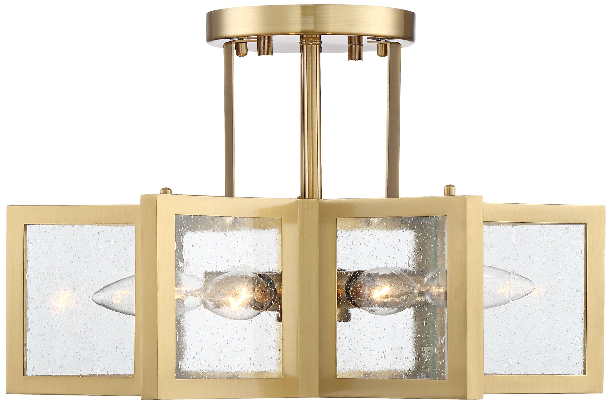 Image 4 Possini Euro Antares 16" Warm Antique Brass 6-Light Ceiling Light more views