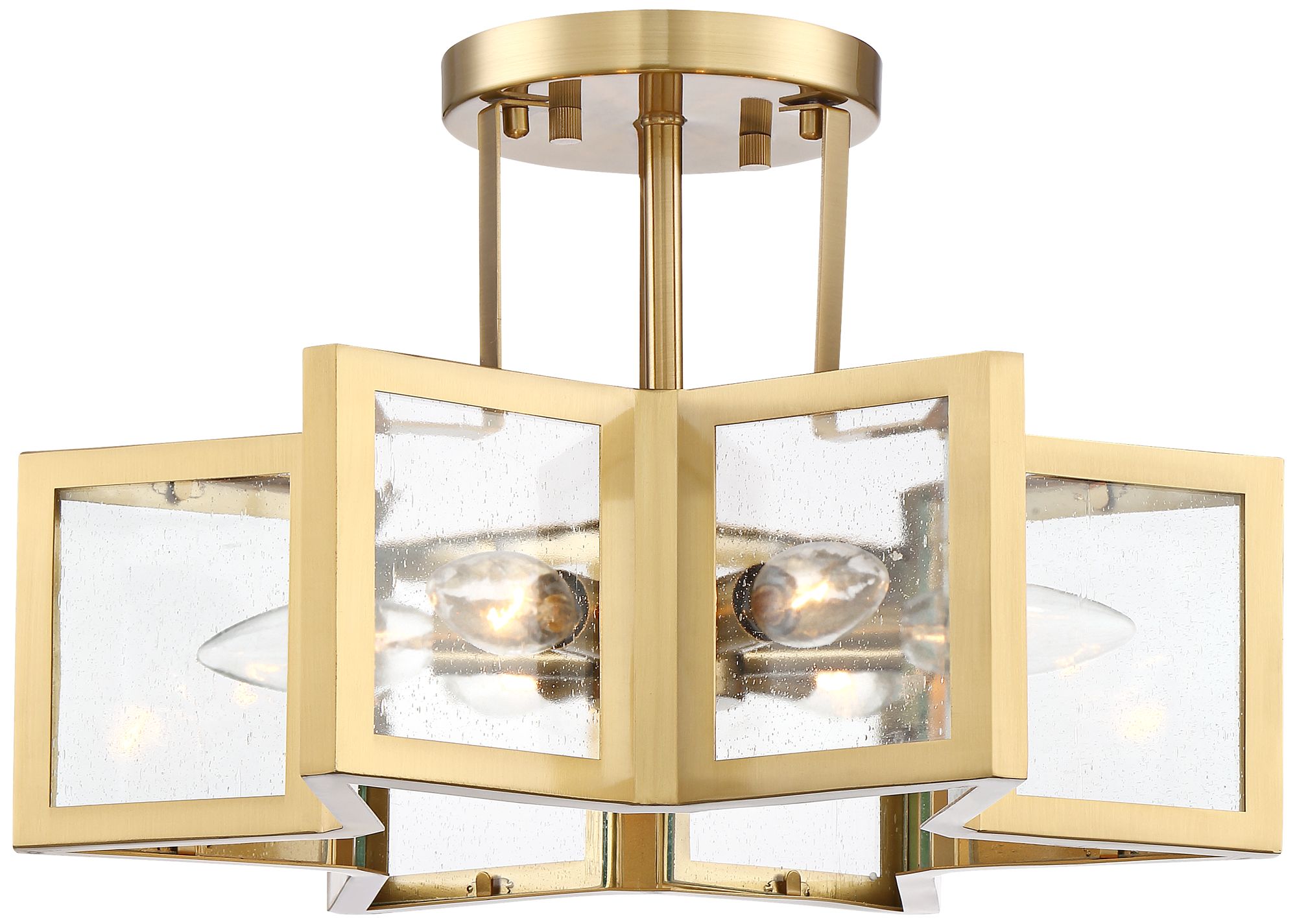 Image 5 Possini Euro Antares 16" Warm Antique Brass 6-Light Ceiling Light more views