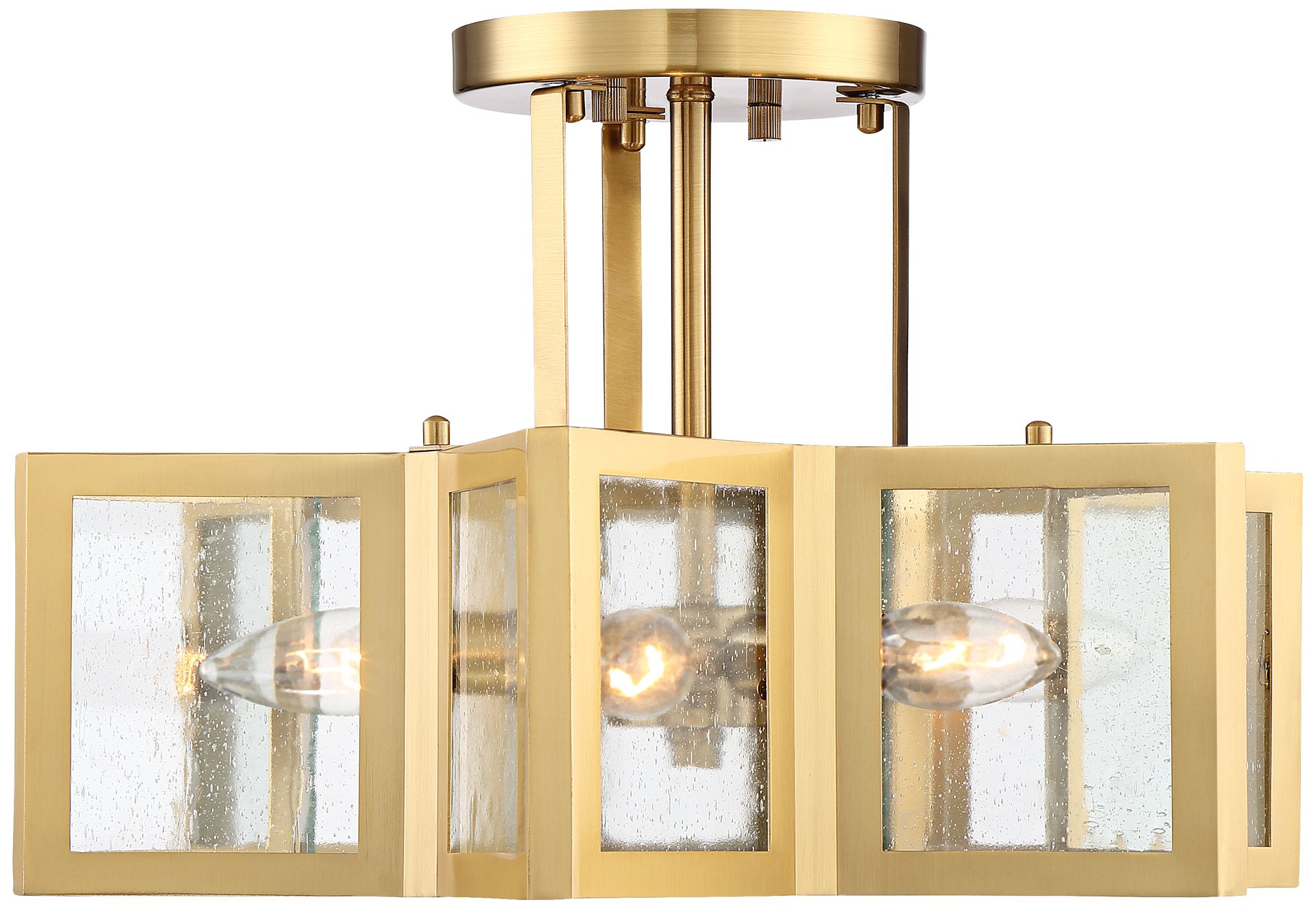 Image 7 Possini Euro Antares 16" Warm Antique Brass 6-Light Ceiling Light more views