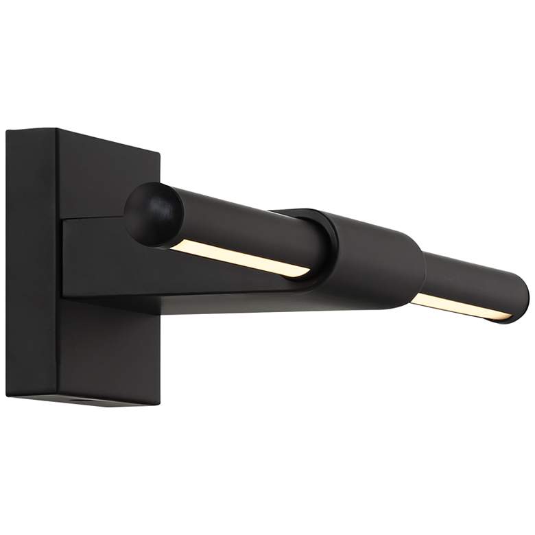 Image 7 Possini Euro Anthony 17" Wide Black LED Picture Light more views