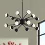 Thumbnail1 of Possini Euro Antony 25" Wide Black 16-Light LED Sputnik Pendant
