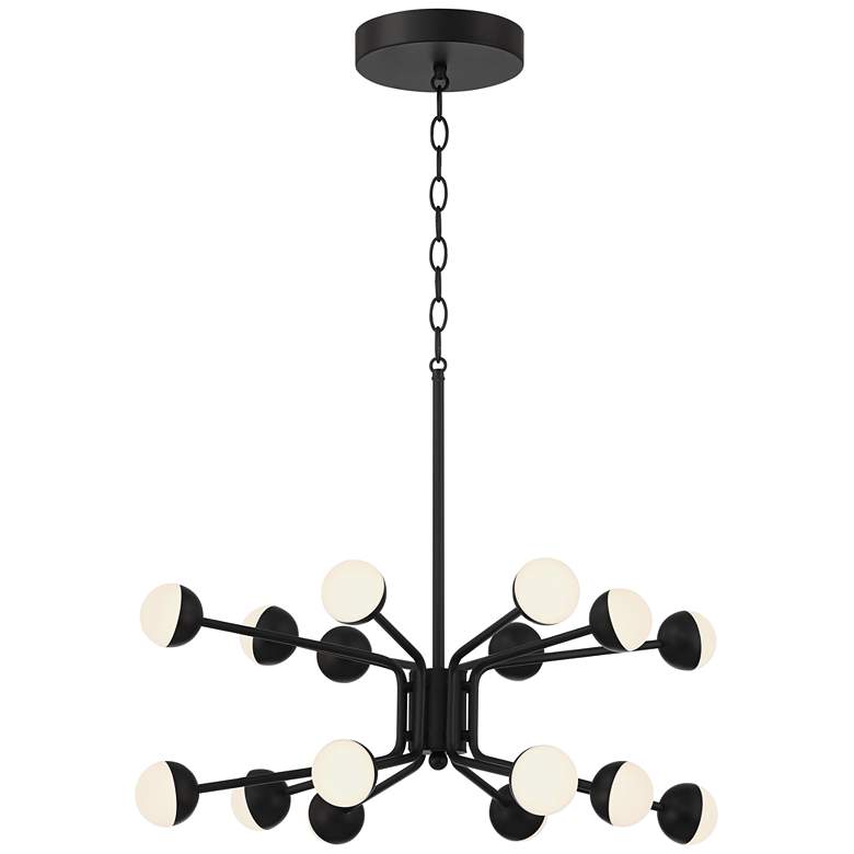Image 6 Possini Euro Antony 25" Wide Black 16-Light LED Sputnik Pendant more views