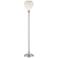 Possini Euro Apollo Ribbed Glass Torchiere Floor Lamp