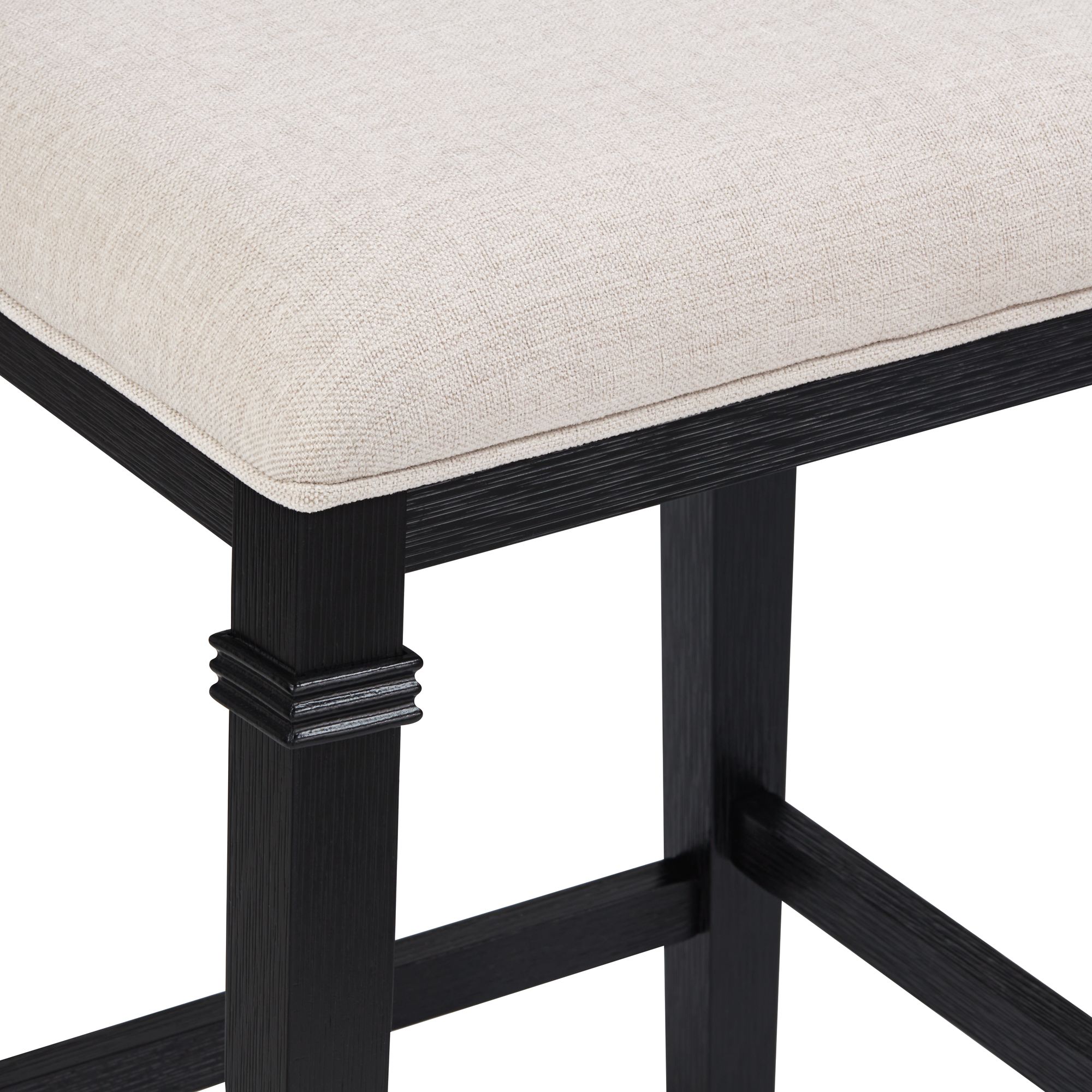 Image 3 Possini Euro Arabella 25 1/2"H Black Backless Counter Stool Set of 2 more views