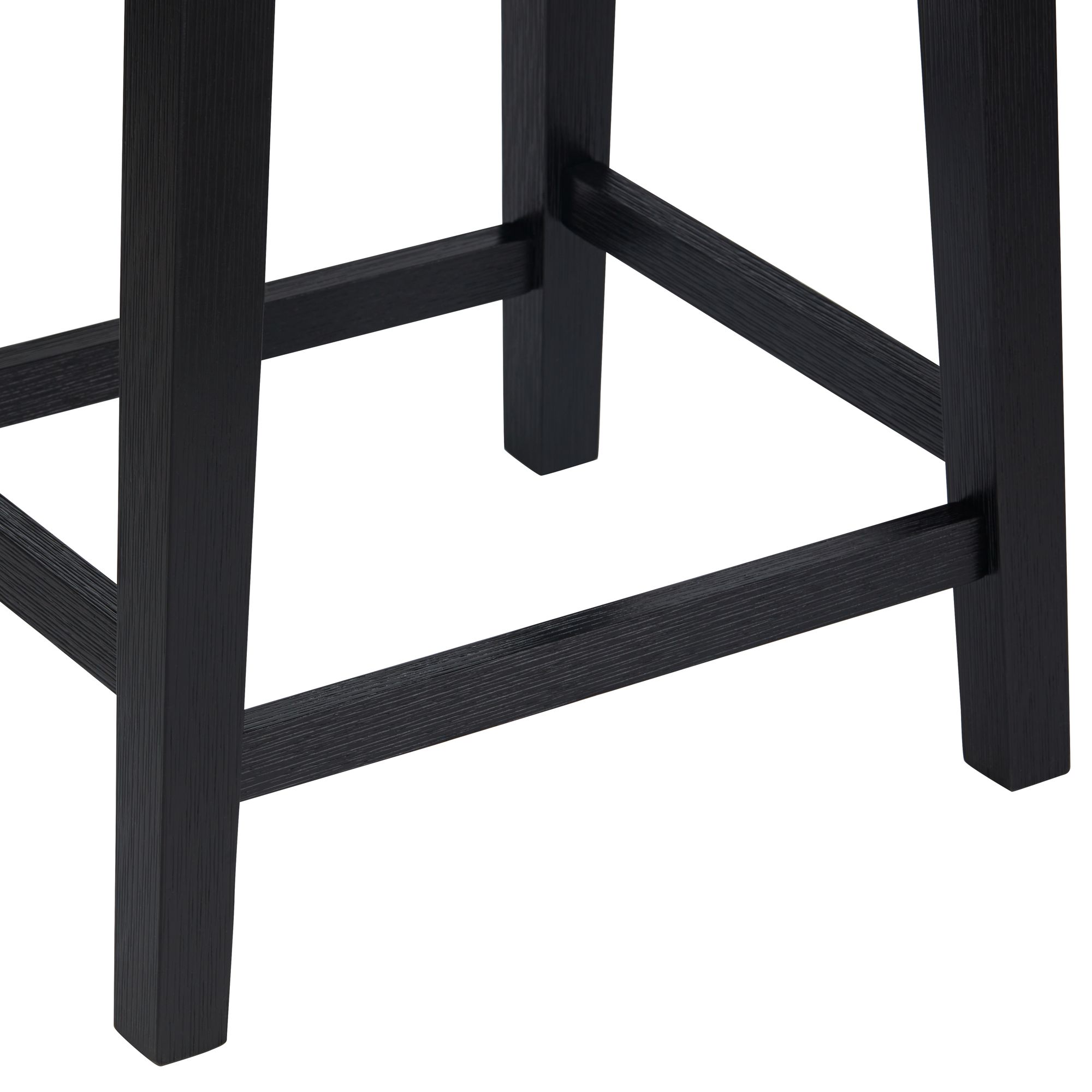 Image 4 Possini Euro Arabella 25 1/2"H Black Backless Counter Stool Set of 2 more views