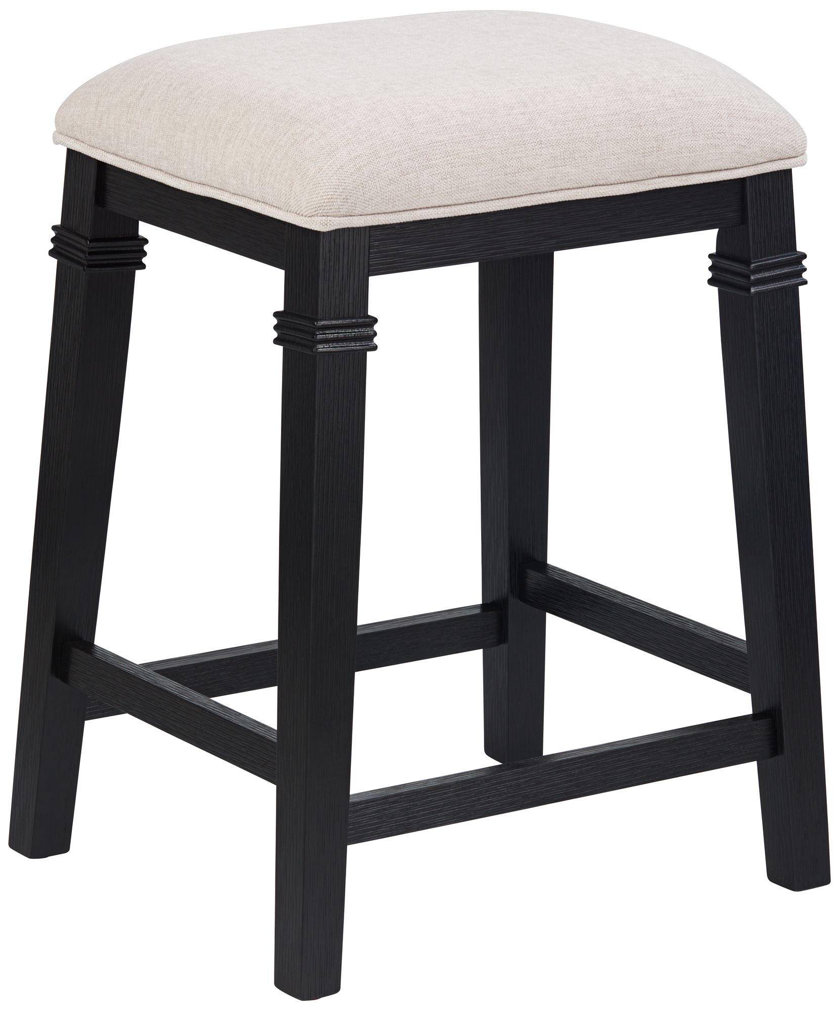 Image 5 Possini Euro Arabella 25 1/2"H Black Backless Counter Stool Set of 2 more views