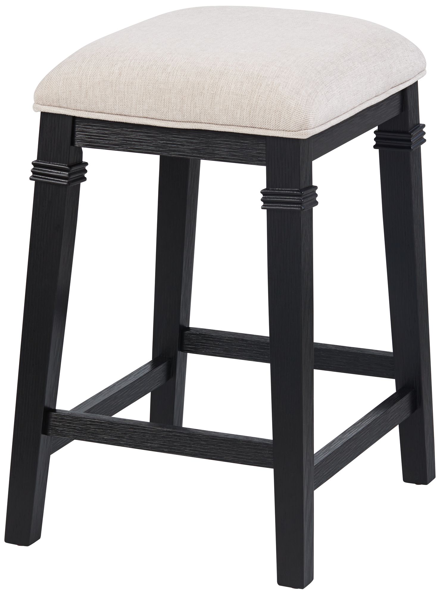 Image 7 Possini Euro Arabella 25 1/2"H Black Backless Counter Stool Set of 2 more views
