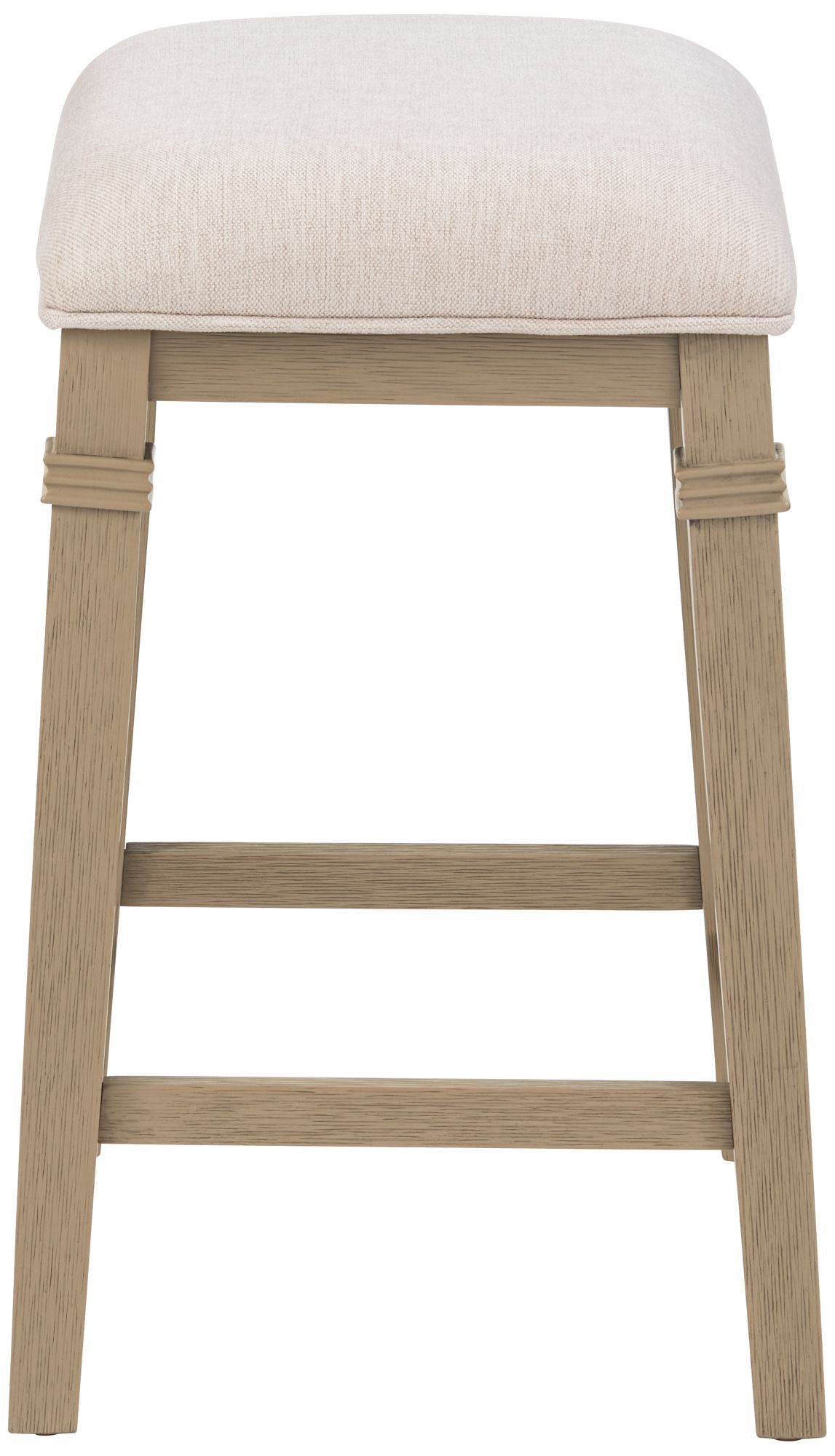 Possini Euro Arabella 25 1/2"H Gray Backless Counter Stool Set of 2