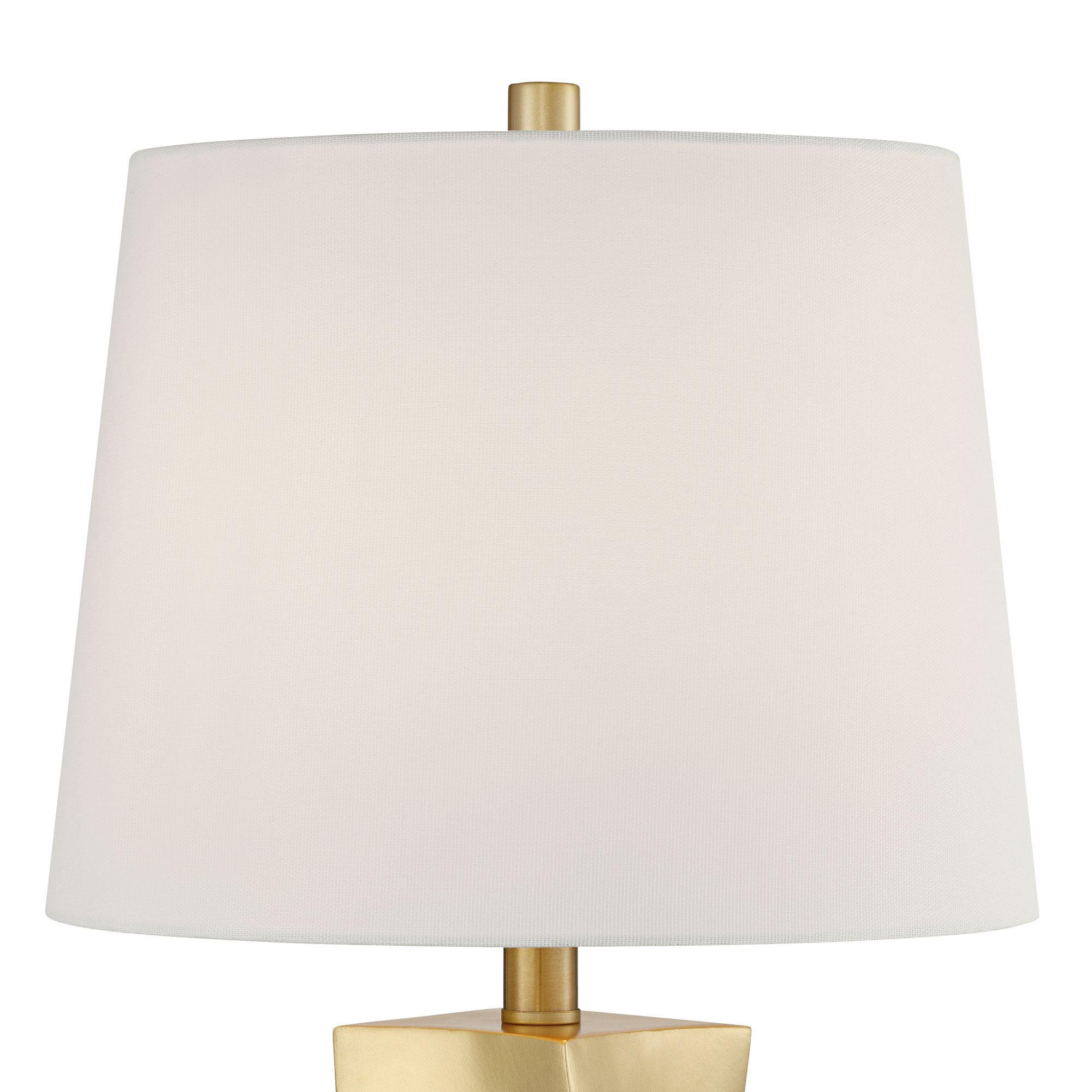 Image 3 Possini Euro Arabella 25" Modern Gold Geometric Table Lamps Set of 2 more views