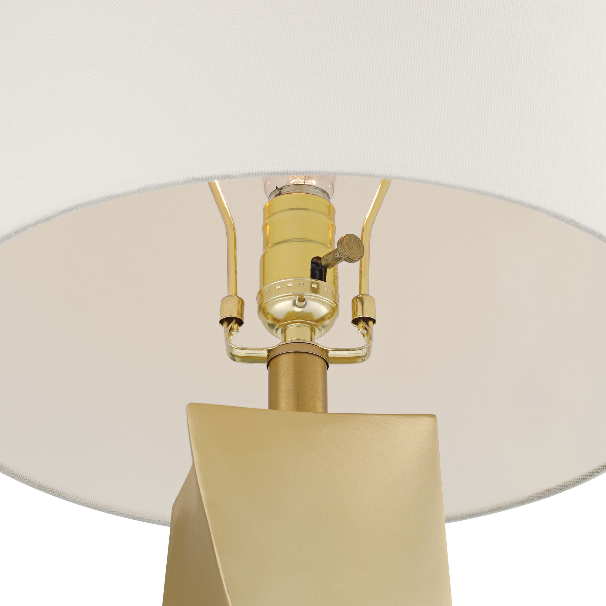 Image 4 Possini Euro Arabella 25" Modern Gold Geometric Table Lamps Set of 2 more views