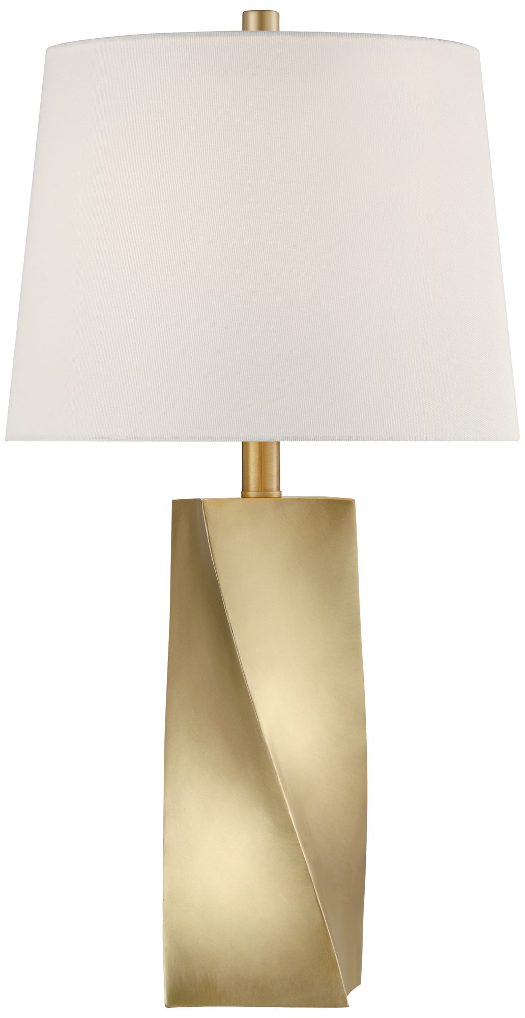 Possini Euro Arabella 25" Modern Gold Geometric Table Lamps Set of 2