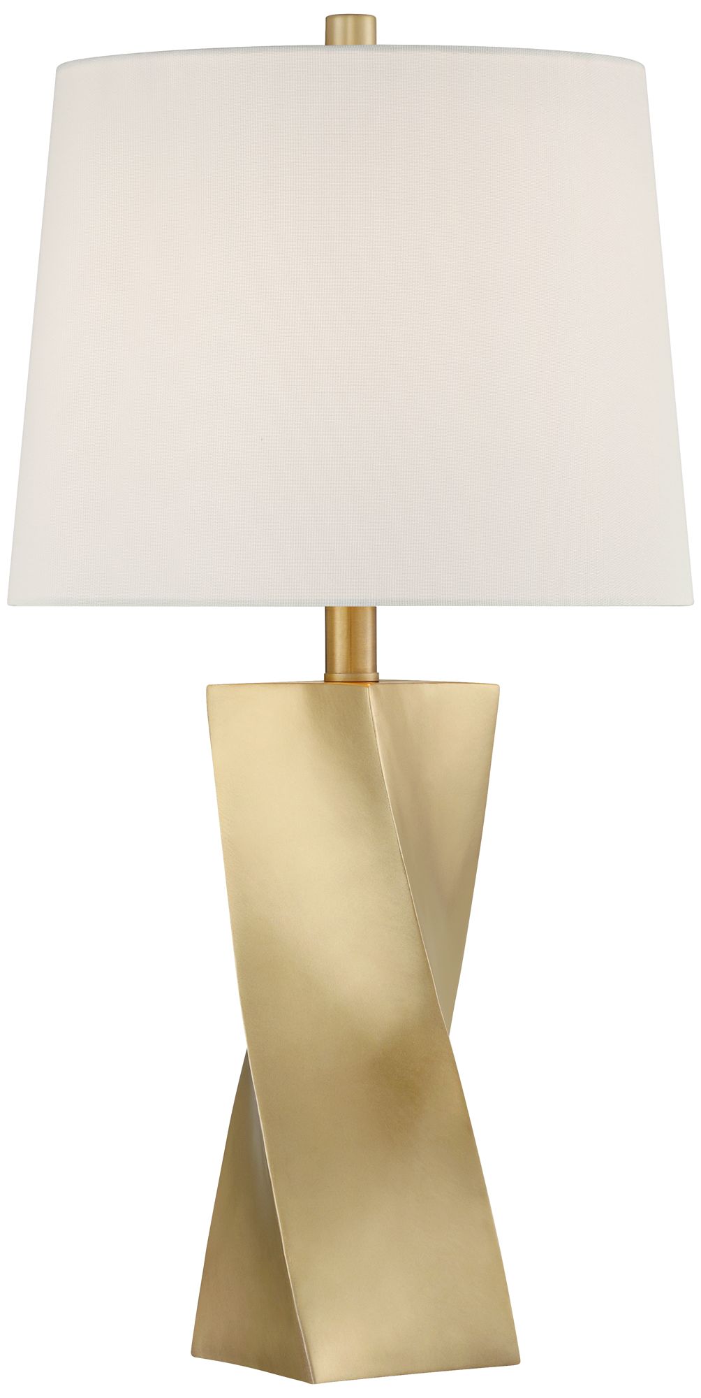 Possini Euro Arabella 25" Modern Gold Geometric Table Lamps Set of 2