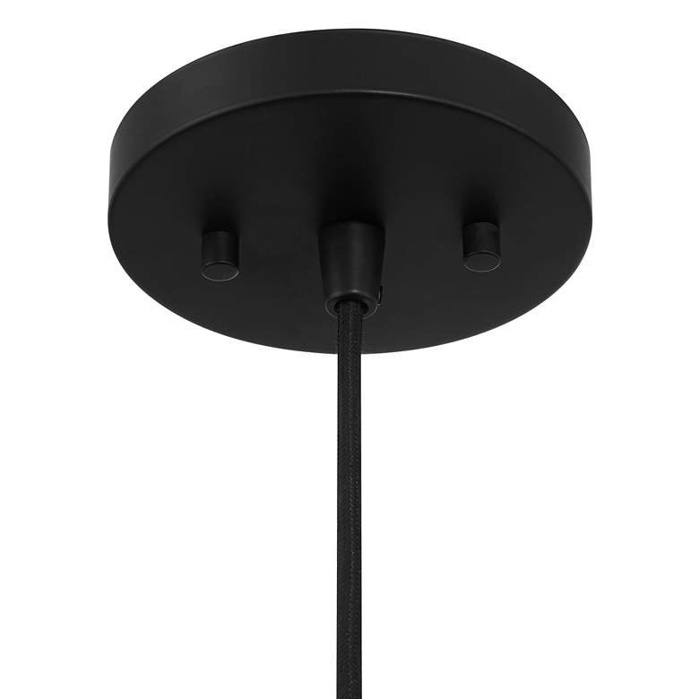 Image 3 Possini Euro Araceli 16" Wide Black and Gold Dome Metal Pendant Light more views