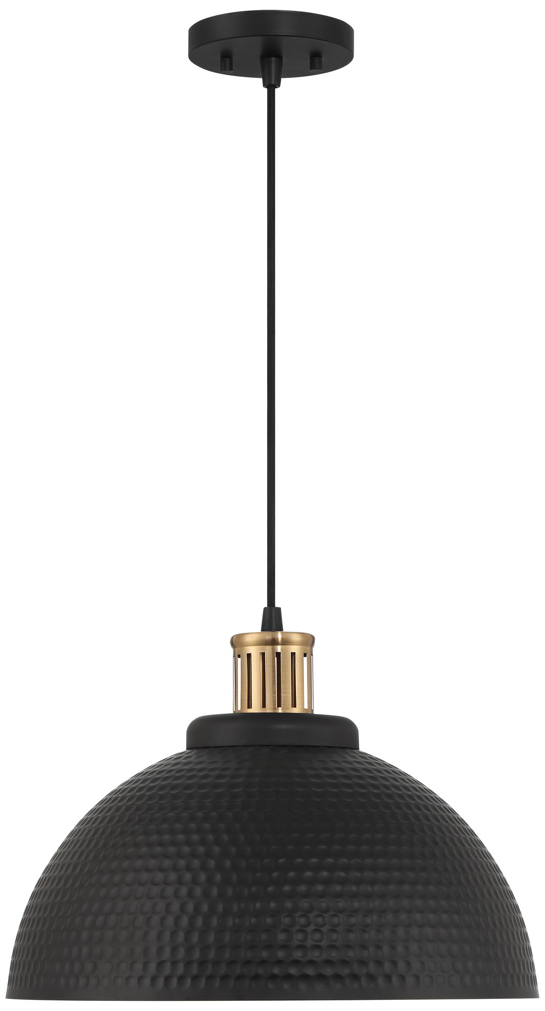 Watch A Video About the Possini Euro Araceli Black and Gold Dome Metal Pendant Light