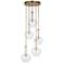 Possini Euro Aragon 23" Wide Gold 5-Light Cluster Chandelier