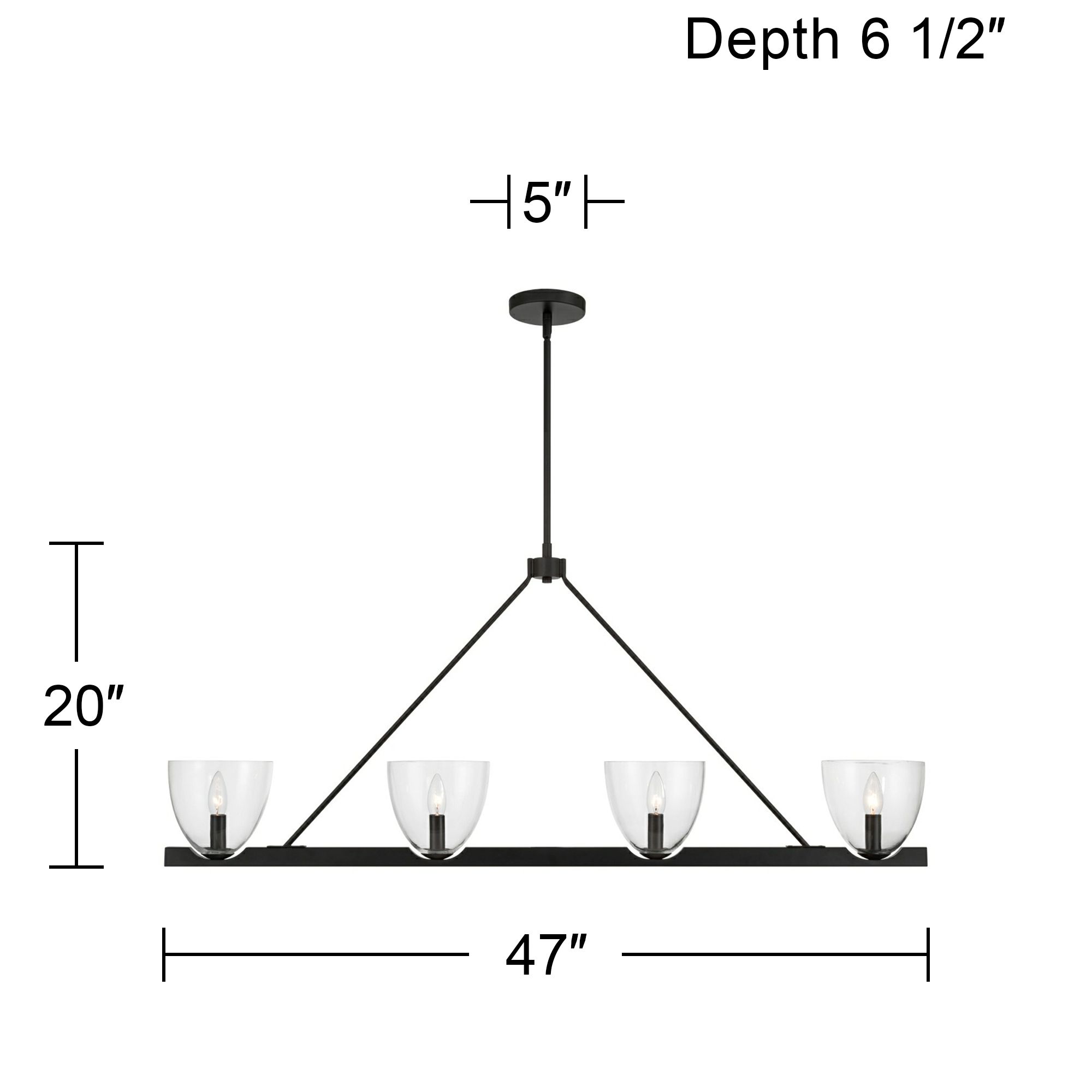 Watch A Video About the Possini Euro Ardea Black 4 Light Linear Island Chandelier