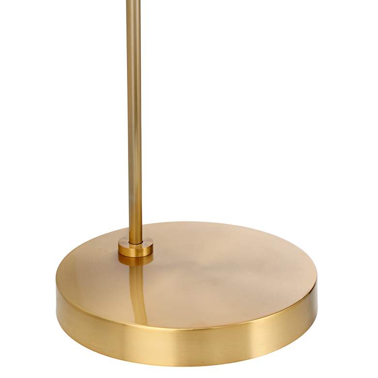 Possini Euro Ardeno Brass Finish Modern Arc Floor Lamp more views