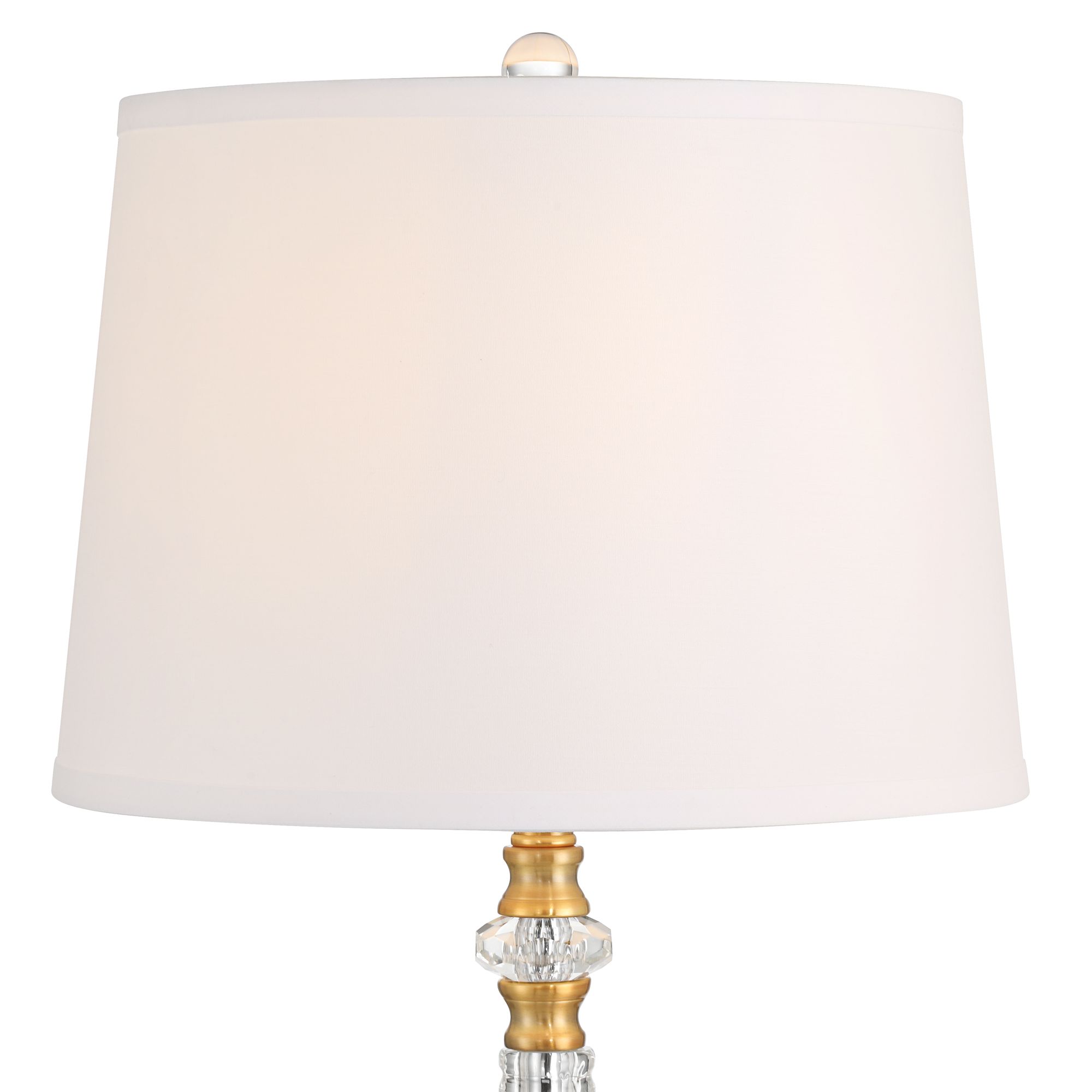 Image 3 Possini Euro Arellano 32" High Brass and Crystal Table Lamp more views