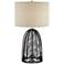 Possini Euro Aria 29 1/2" High Open Cage Black Rope Table Lamp