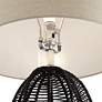 5_Possini Euro Aria 29 1/2" High Open Cage Black Rope Table Lamp more views