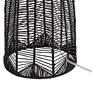 6_Possini Euro Aria 29 1/2" High Open Cage Black Rope Table Lamp more views
